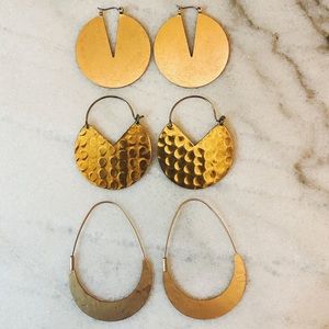 Lot of Gold / Bronze Earrings